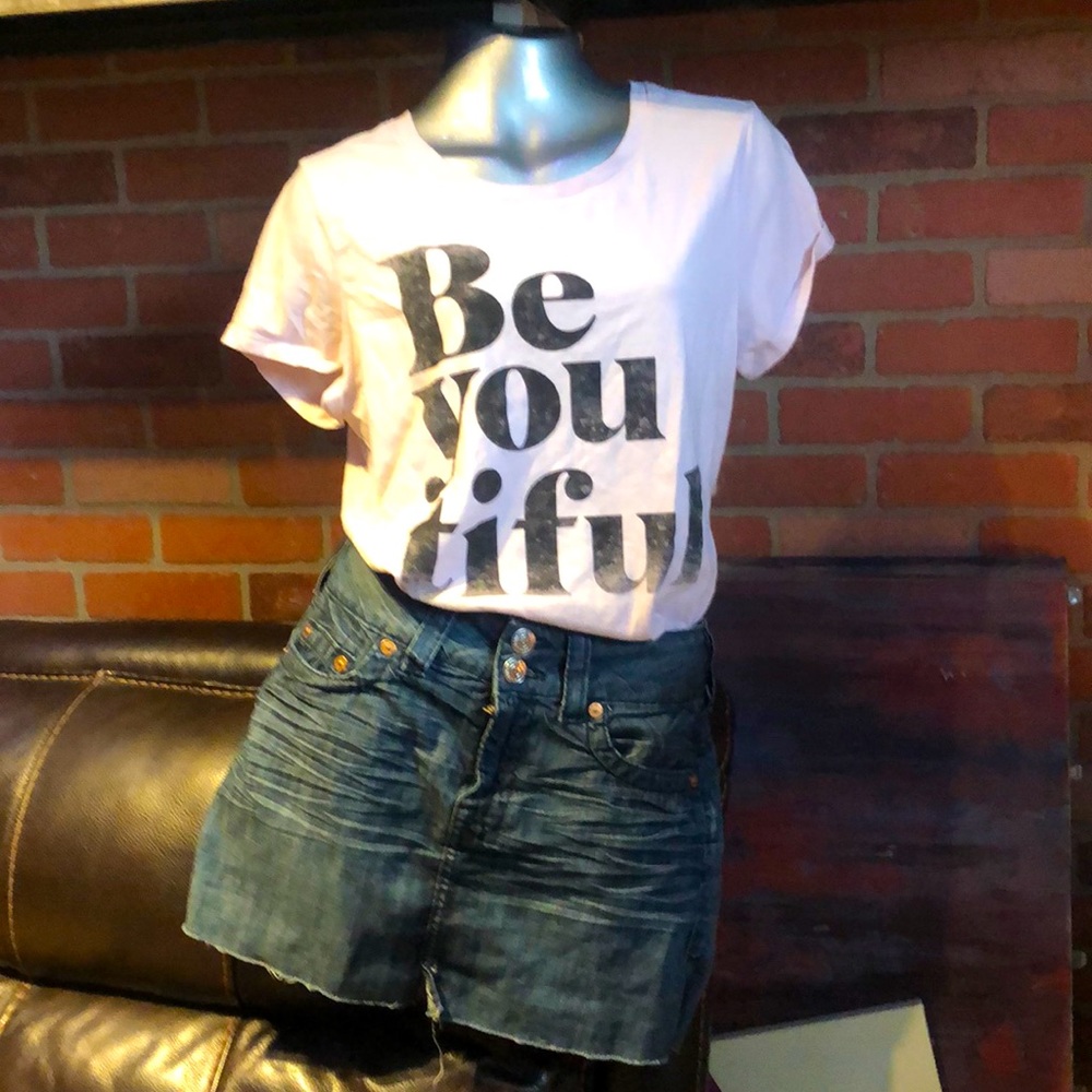 True Religion denim mini, ladies size 27